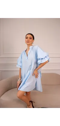 Блакитна сукня oversize, одяг від Jador