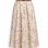 Спідниця міді з квітковим принтом і ременем