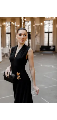 Чорна сукня міді IMPERIAL, одяг від Jador