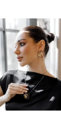 Сукня міді сатинова чорна IMPERIAL. Колір: Чорний