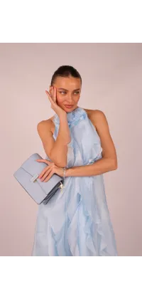 Ніжна сукня у блакитному відтінку, одяг від Jador