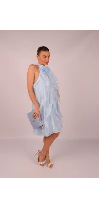 Ніжна сукня у блакитному відтінку. Доступні розміри: S/M, M/L