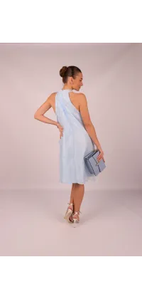 Блакитна сукня міні, одяг від Jador