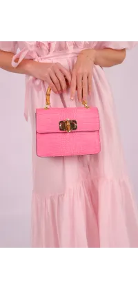 Сукня міді з рюшами рожева. Колір: Рожевий