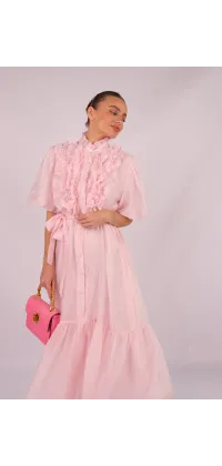 Ніжна сукня у пудрово-рожевому відтінку, одяг від Jador