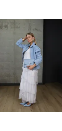 Шовкова сукня біла, одяг від Jador