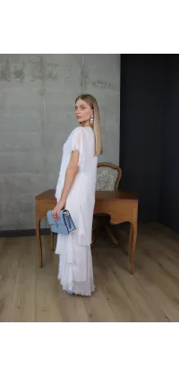 Шовкова сукня біла. Доступні розміри: Tu