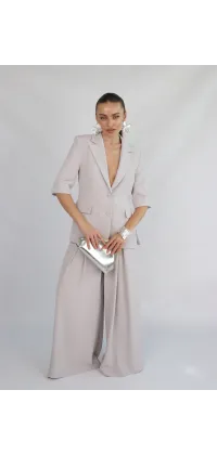 Жіночі штани палаццо у сірому відтінку, від IMPERIAL