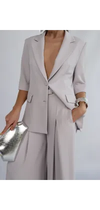 Жіночі штани палаццо у сірому відтінку, одяг від Jador