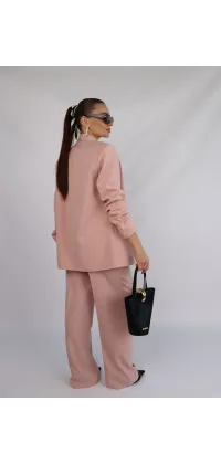 Пудровий піджак з квіткою IMPERIAL, від IMPERIAL