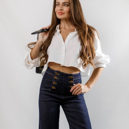 Джинси з золотим декором. Доступні розміри: