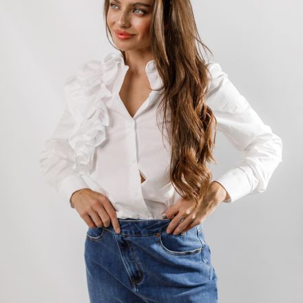 Джинси з асиметричною застібкою, одяг від Jador