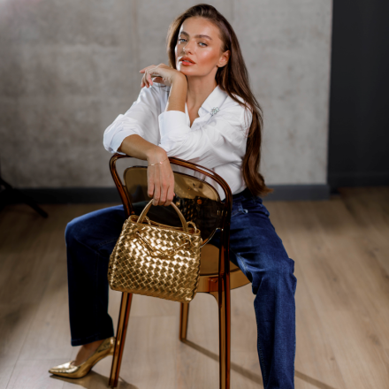 Джинси wide leg. Колір: Синій