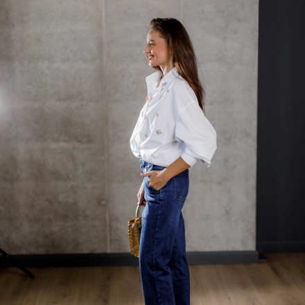 Джинси wide leg, одяг від Jador