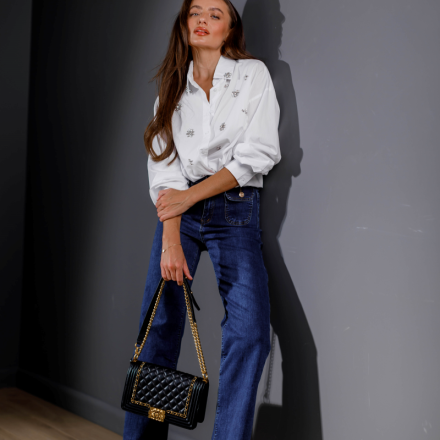 Комфортні французькі джинси. Доступні розміри: l