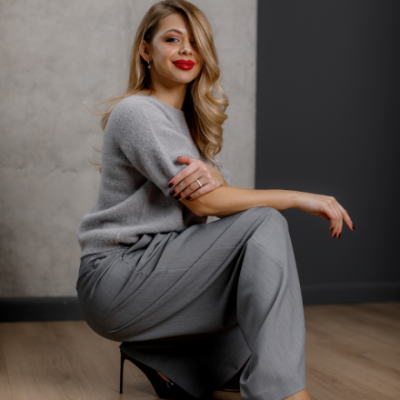 Класичні сірі палаццо, одяг від Jador