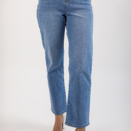 Прямі французькі джинси. Колір: Синій