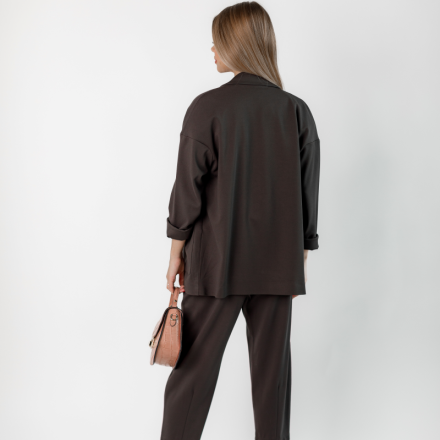 Італійські трикотажні штани. Колір: Коричневий