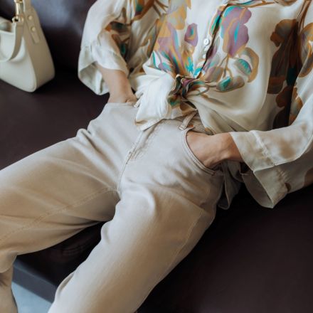 Французькі джинси straight. Доступні розміри: m