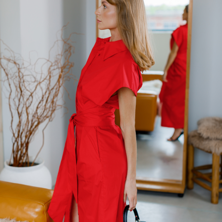 Сукня-міді з бавовни від італійського бренду.