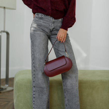 Сірі джинси-кльош. Доступні розміри: s