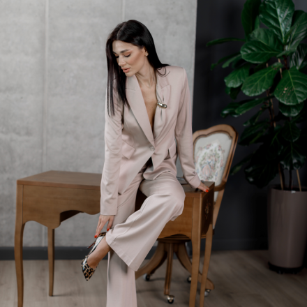 Трикотажні штани з високою посадкою. Доступні розміри: m