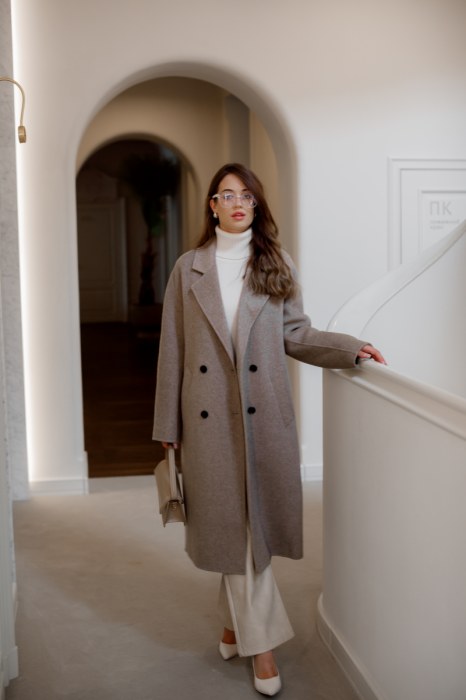 Пальто прямого крою фото