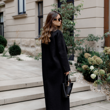 Двобортне максі пальто, одяг від Jador