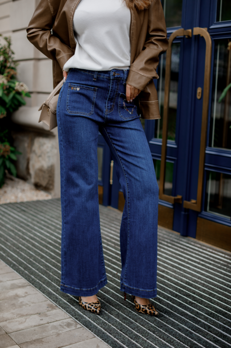 Джинси з високою посадкою фото