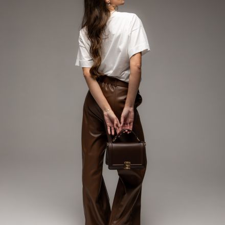 Стильні шкіряні штани, одяг від Jador