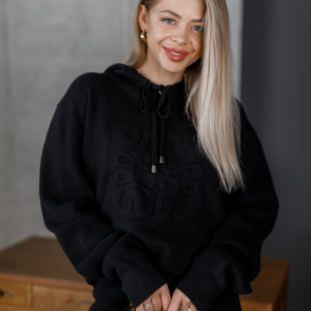 Трикотажний костюм двійка. Колір: Чорний