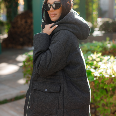 Куртка жіноча в стилі Loro Piana з натуральним наповненням