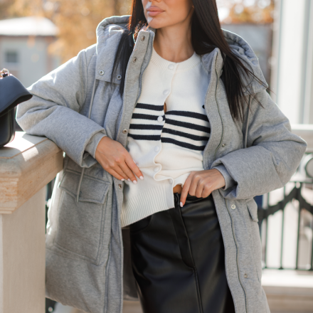 Куртка з натуральним наповненням. Доступні розміри: s