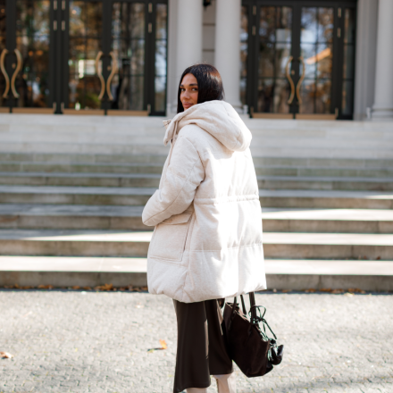 Подовжений зимовий пуховик, від Jador