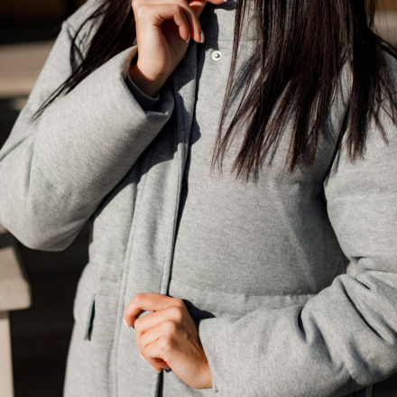 Куртка в стилі Loro Piano. Колір: Сірий