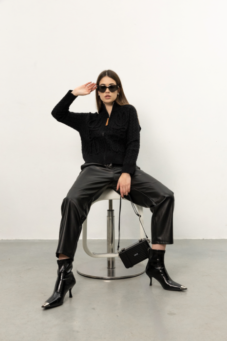 Кардиган на блискавці фото