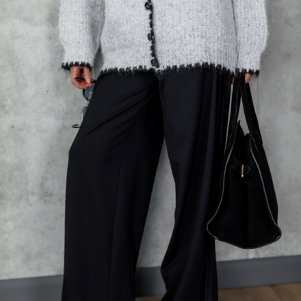 Білий в’язаний светр у стилі Chrome Hearts. Доступні розміри: tu