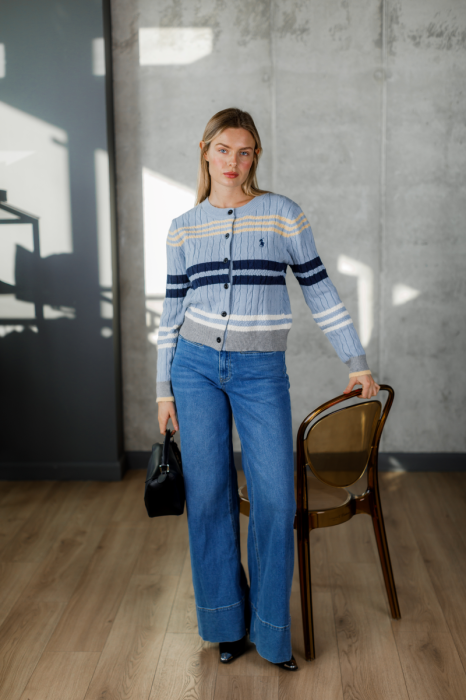 Кардиган жіночий у стилі Polo фото