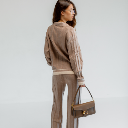 Трикотажний брючний костюм. Доступні розміри: tu