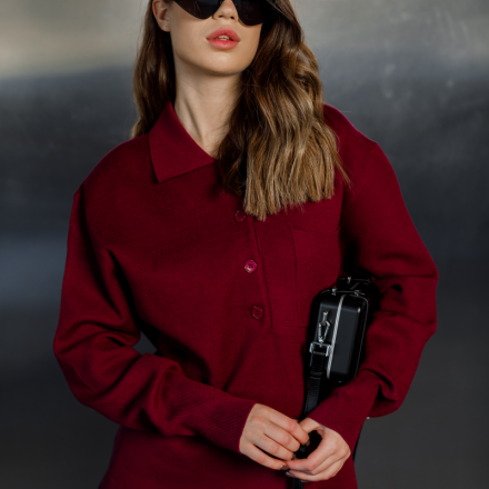 Костюм з преміум-трикотажу. Колір: Бордовий