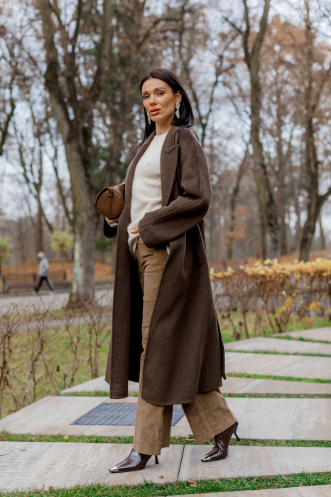 Вовняне палто максі