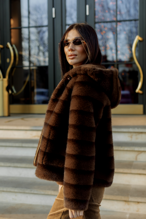 Шуба-дублянка з екохутра фото