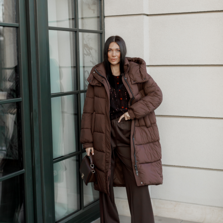 Жіночий зимовий пуховик. Доступні розміри: s