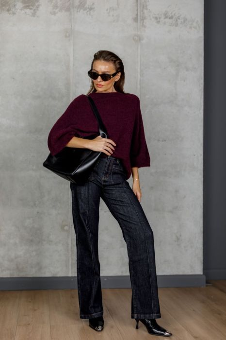 Джинси прямого крою з високою посадкою фото