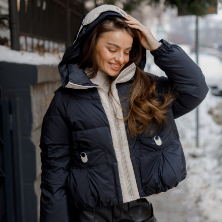 Легка пухова куртка французького виробника, одяг від Jador