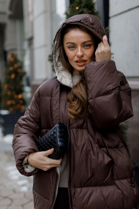 Пухова куртка у стилі MAX MARA фото