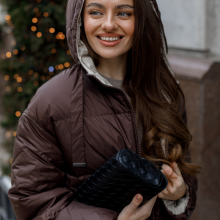 Пухова куртка у стилі MAX MARA, від Jador