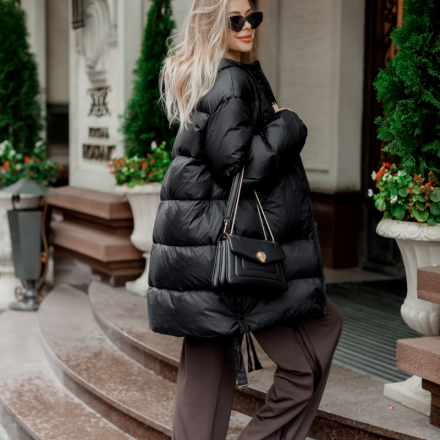 Жіночий пуховик на натуральному лебединому пуху