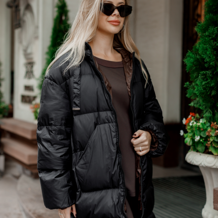 Жіночий пуховик на натуральному лебединому пуху, одяг від Jador