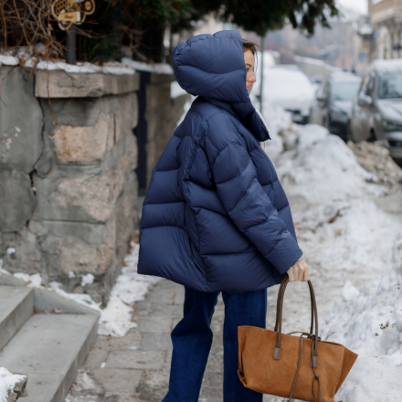 Легка пухова куртка з натуральним пухом, одяг від Jador